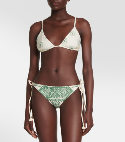 Johanna Ortiz Printed bikini top outlook