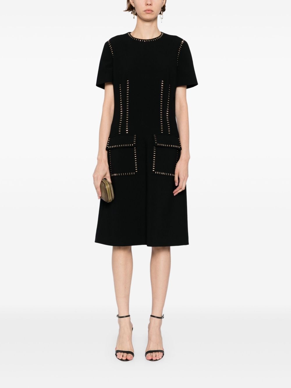 stud-embellished dress - 2