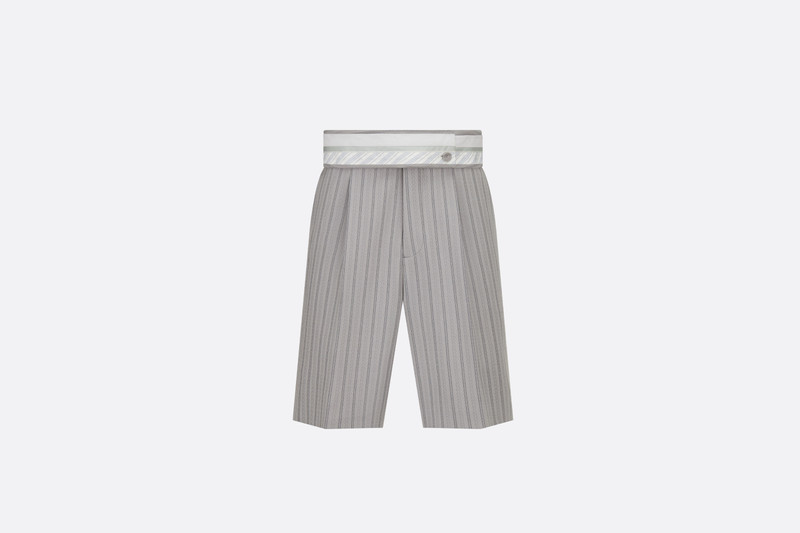 Bermuda Shorts with Turned-Down Waistband 1