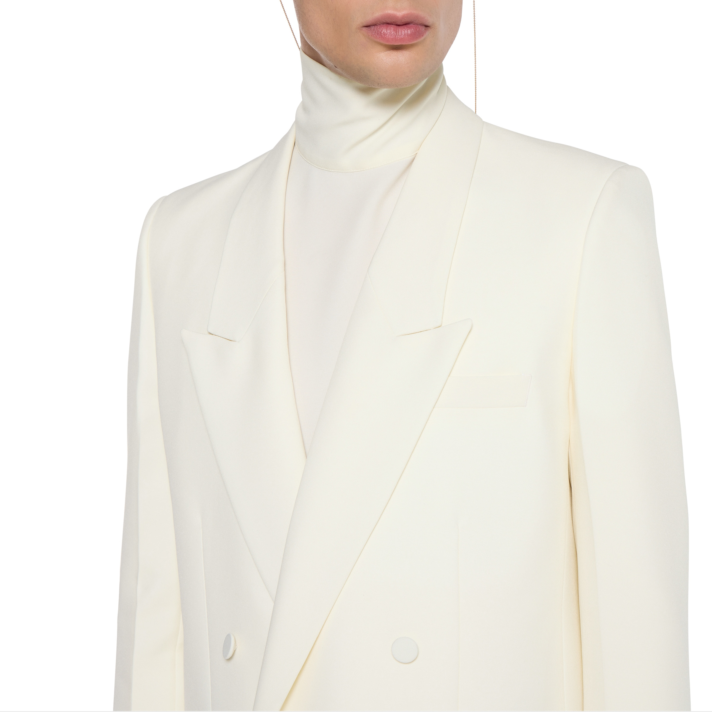 Double-breast technical panama jacket - 5