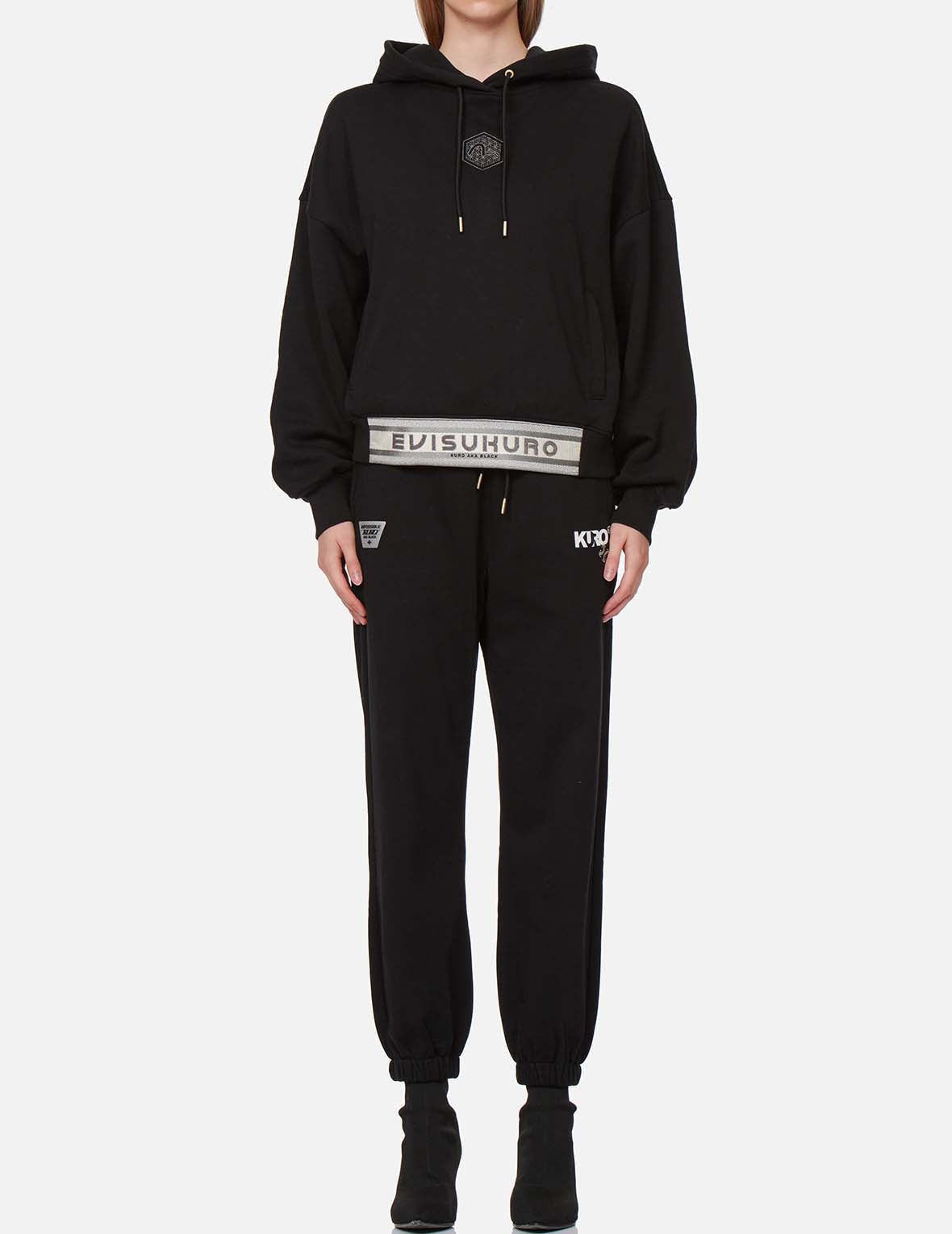 Triple Seagull Print and Embroidery Sweatpants - 5