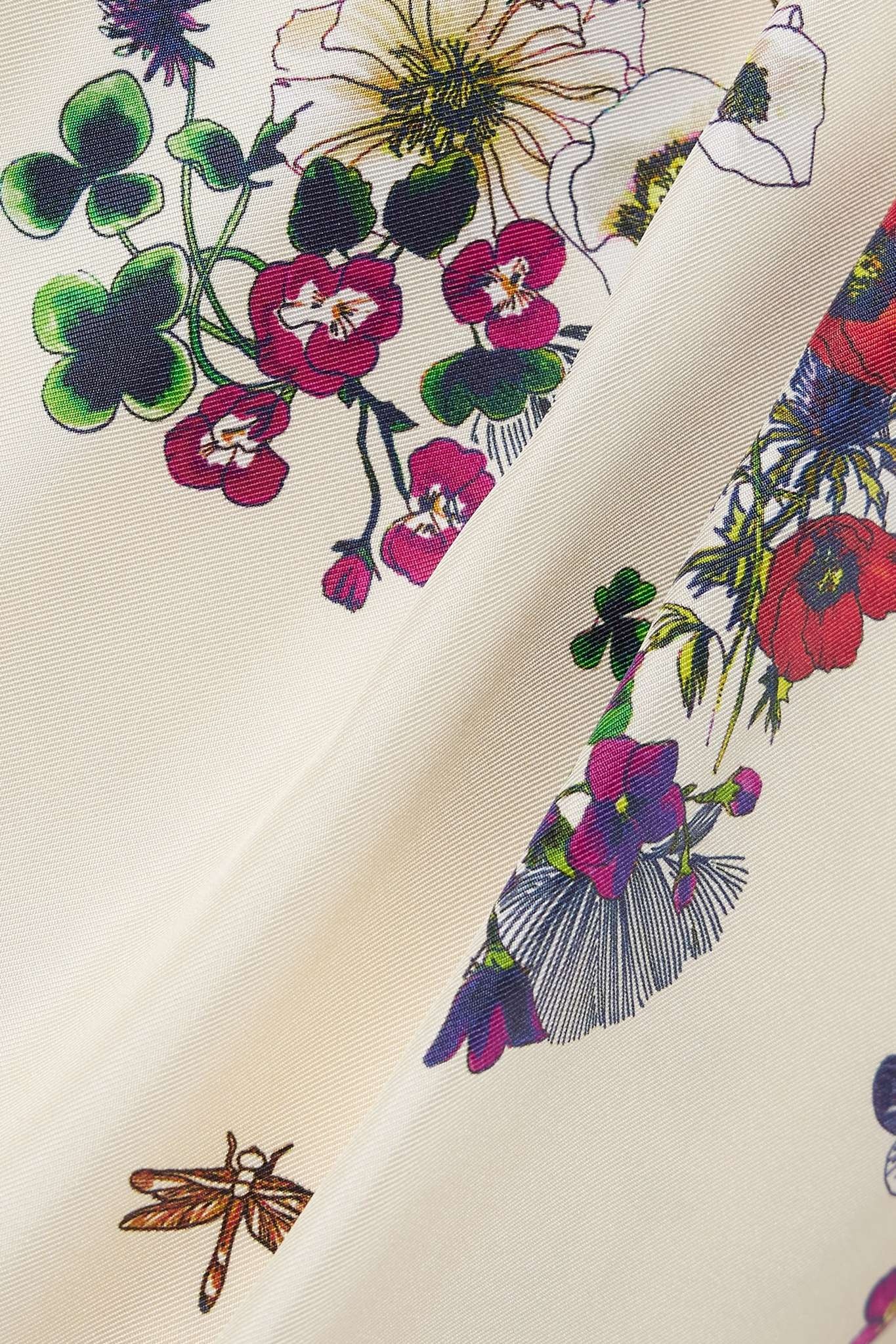Herbier Camomille floral-print silk-twill pyjama pants - 4