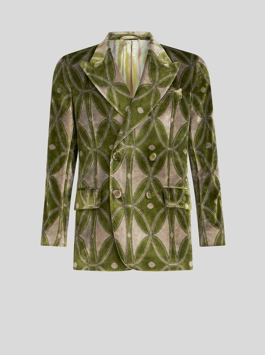 DOUBLE-BREASTED JACQUARD JACKET - 1