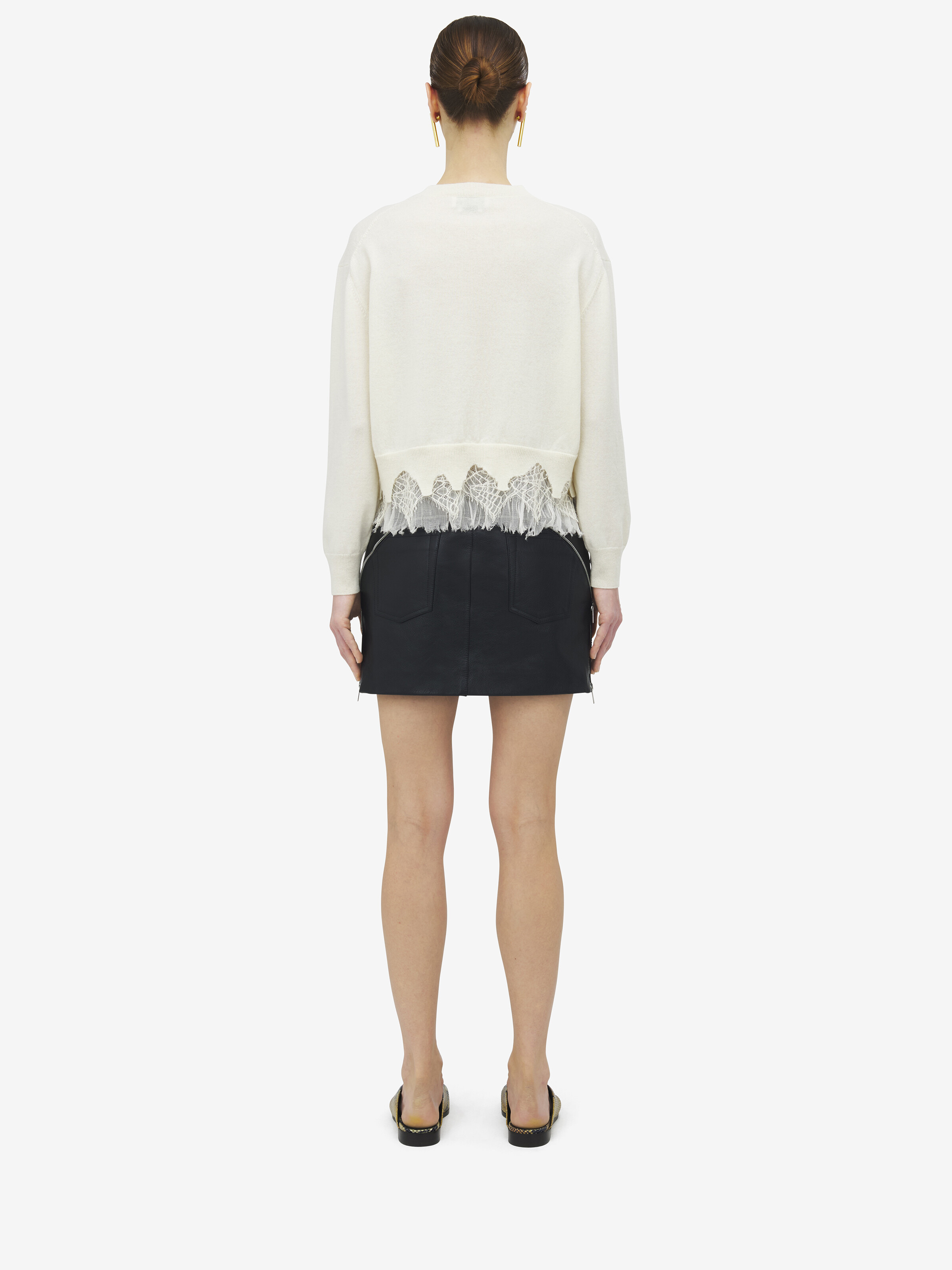 Cobweb Lace Shrunken Cardigan - 4