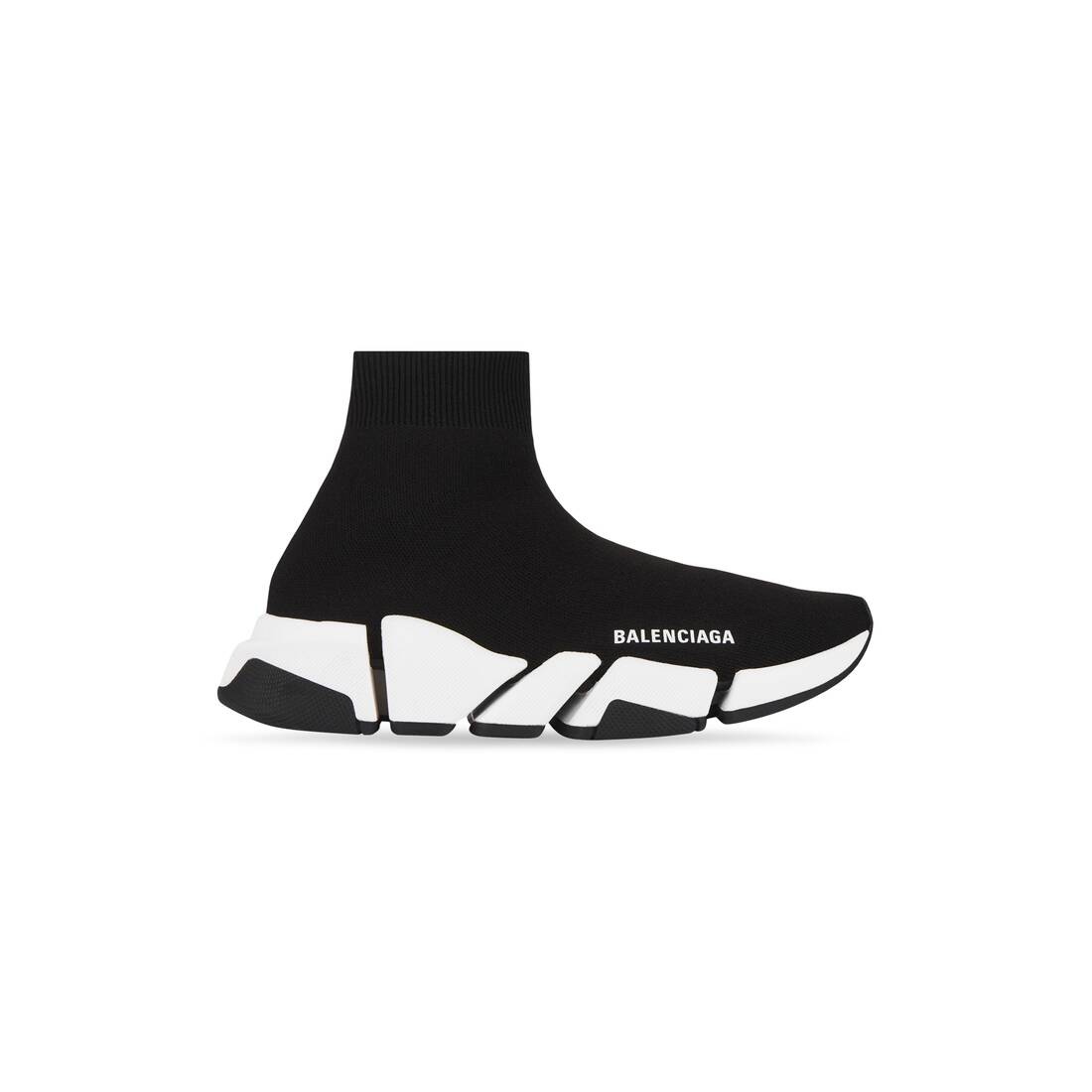 Men's Speed 2.0 Recycled Knit Sneaker in Black/white - 1