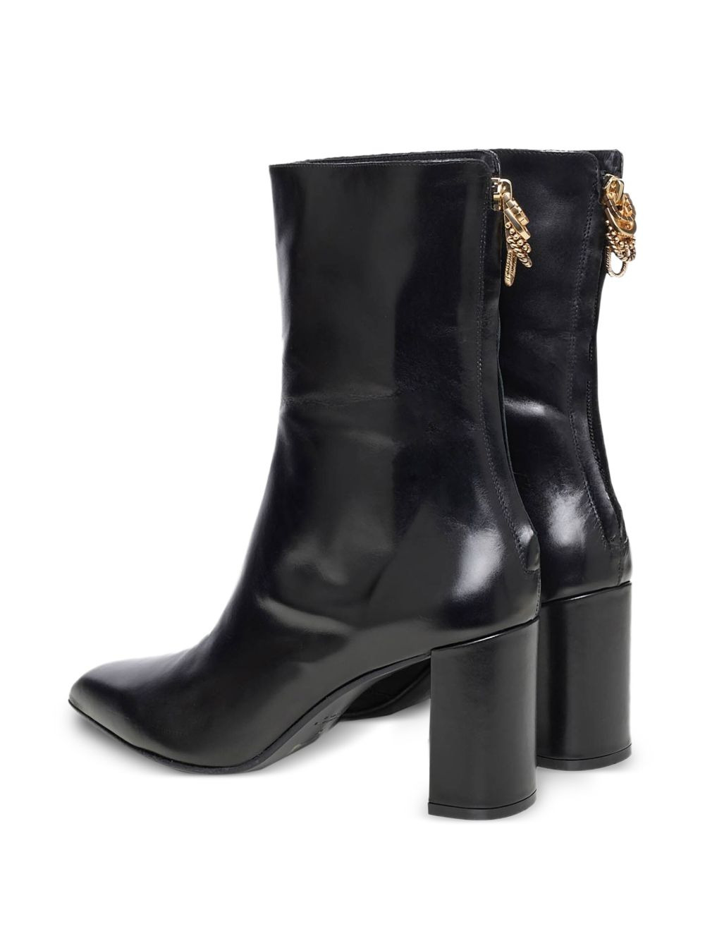 70mm block-heel charm ankle boots - 3