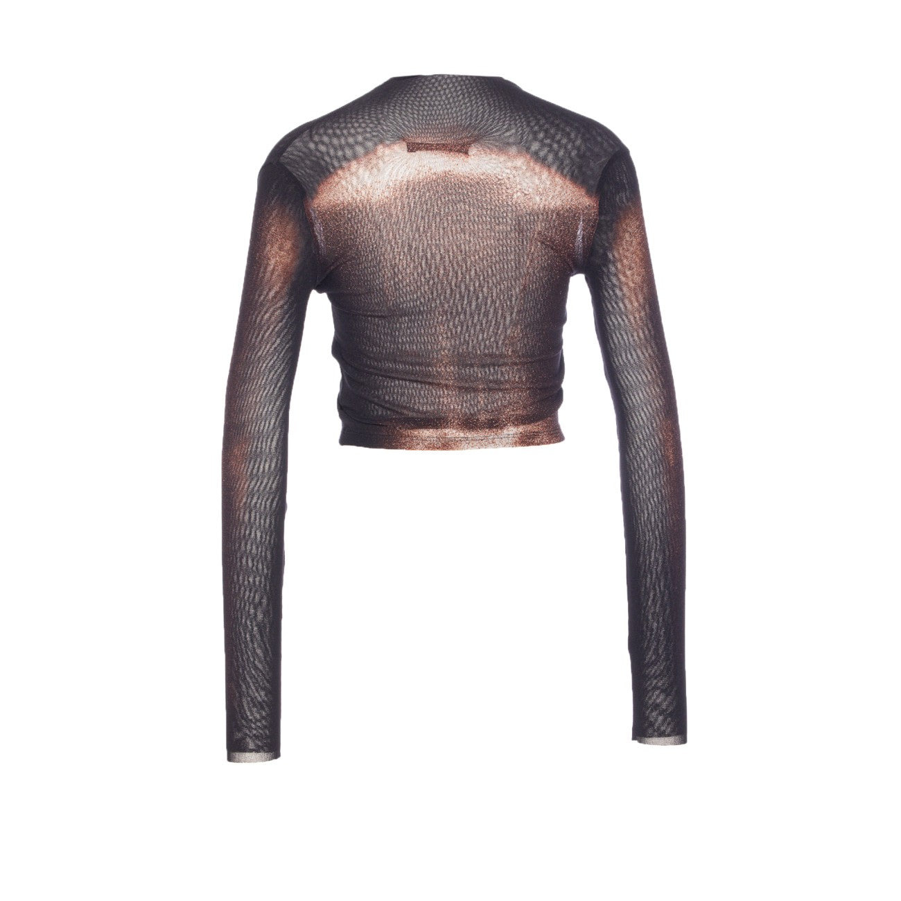 Jean Paul Gaultier Women Body Dust Print Asymmetric Crop Top - 2