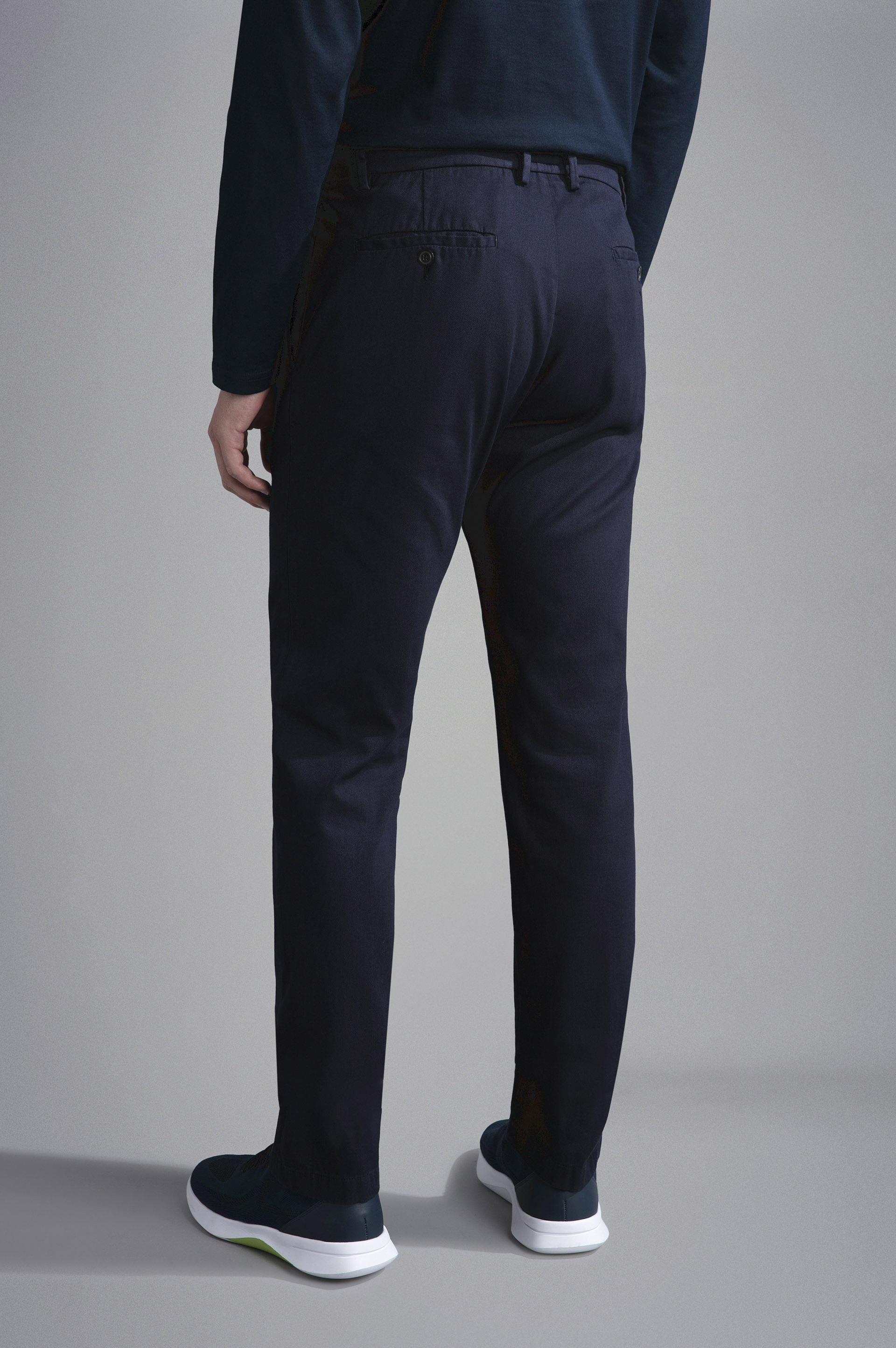 COTTON STRETCH CHINO TROUSERS - 3