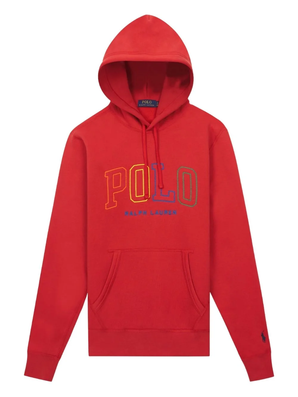 logo-detail cotton hoodie - 1
