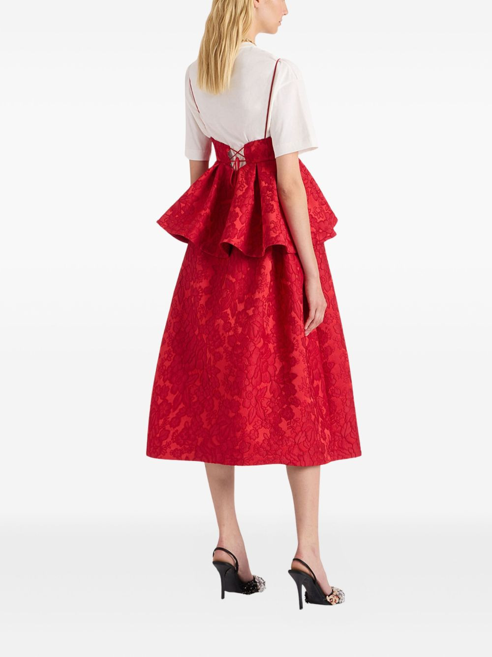Satine peplum midi dress - 3