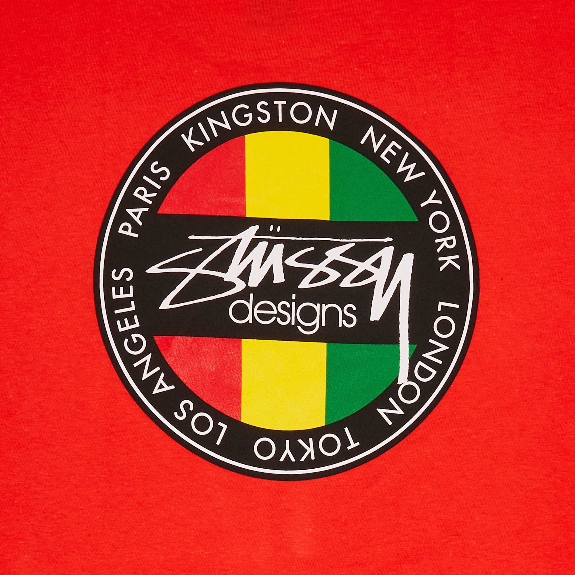 Stussy Kingston Dot Tee 'Red' - 3