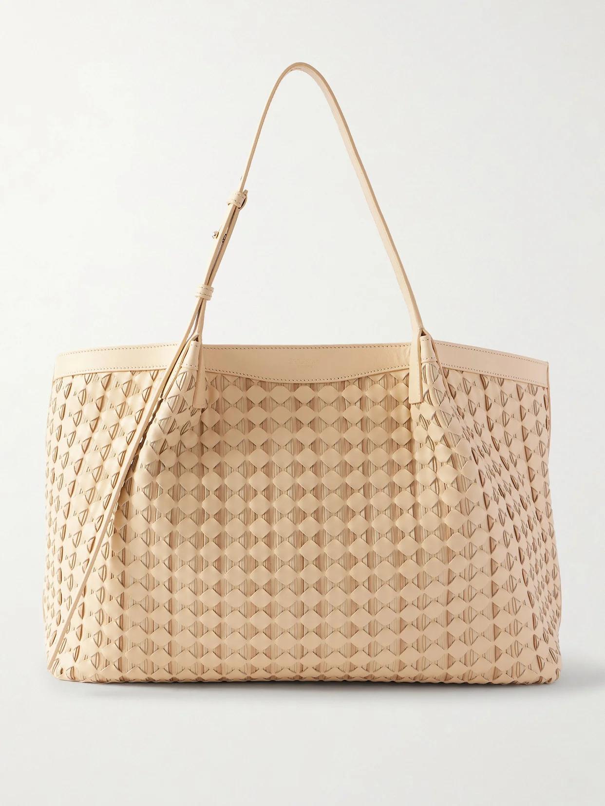 Secret Large Woven Leather Tote - 1