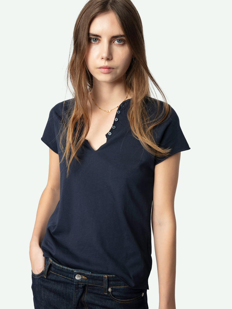 Henley Diamanté T-shirt 4