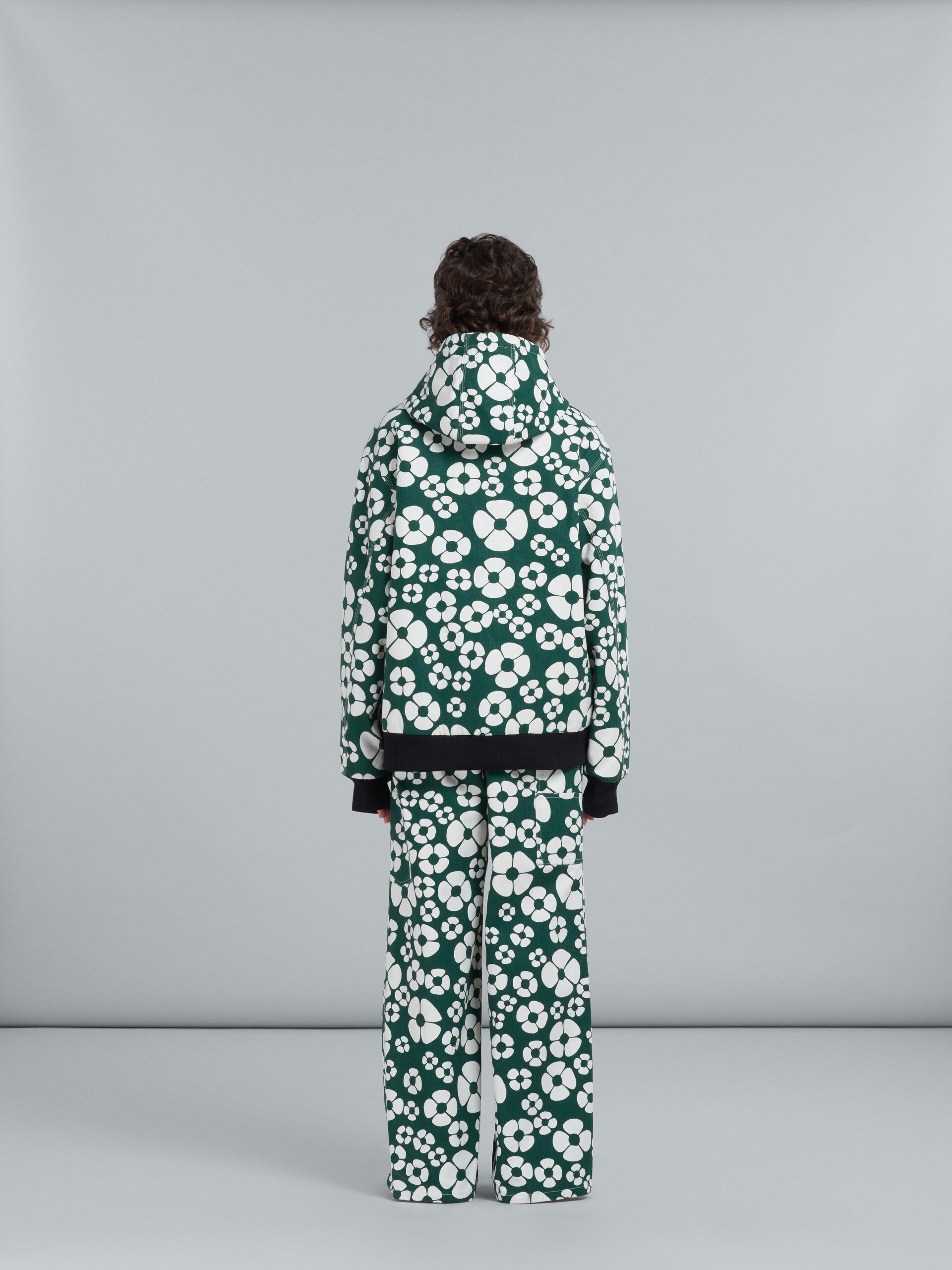 MARNI X CARHARTT WIP - GREEN HOODED JACKET - 3