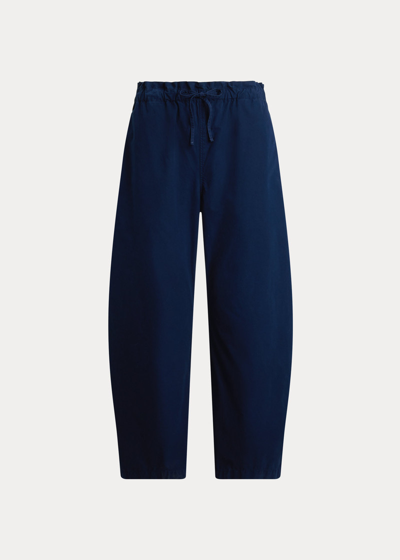 Cotton Curved Tapered Drawstring Pant 1