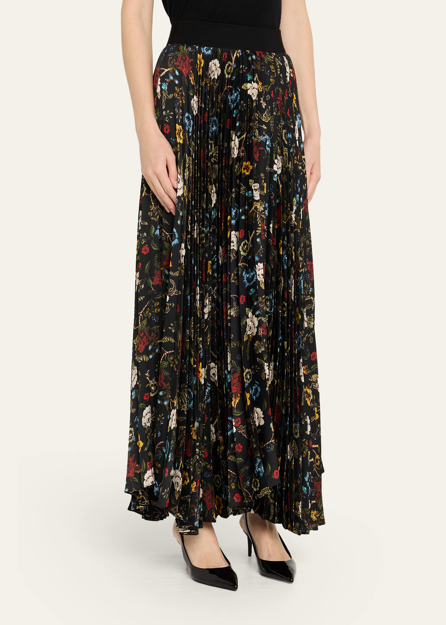 Tapestry Trails Katz Asymmetric Pleated Maxi Skirt - 4