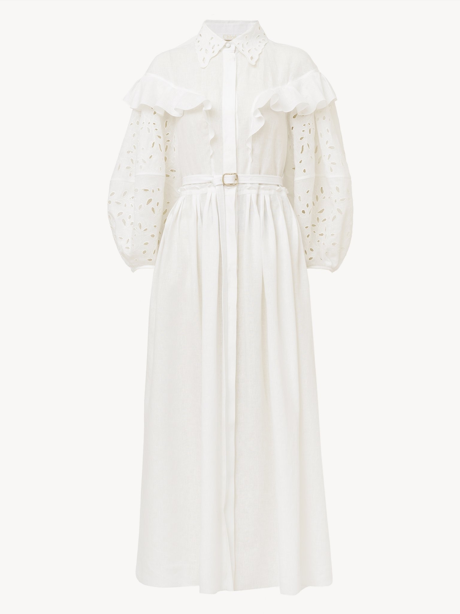 BALLOON-SLEEVE DRESS - 4