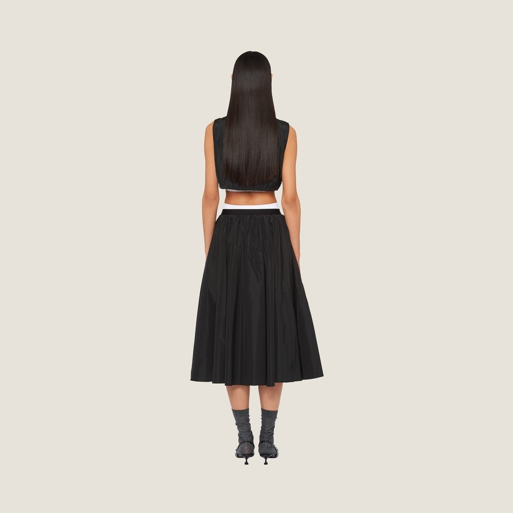 Full technical silk skirt - 3