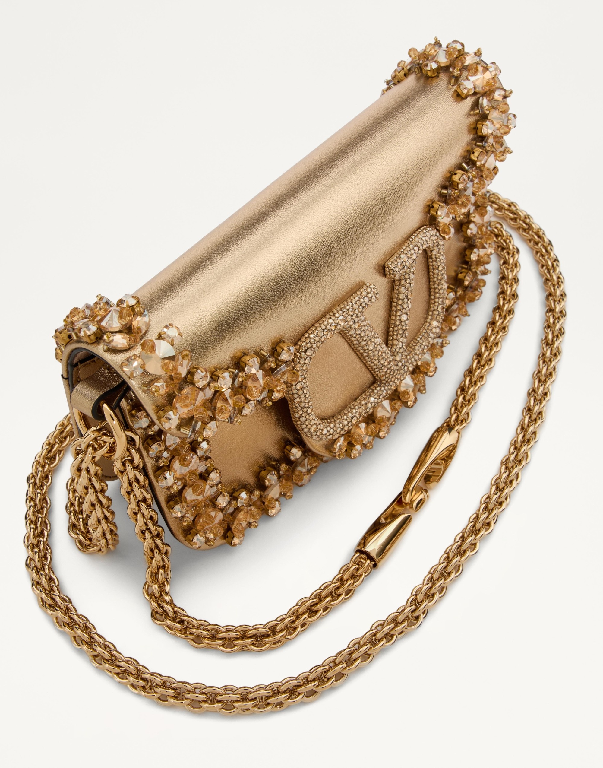 VALENTINO GARAVANI VALENTINO GARAVANI LOCÒ SMALL EMBROIDERED SHOULDER BAG - 6