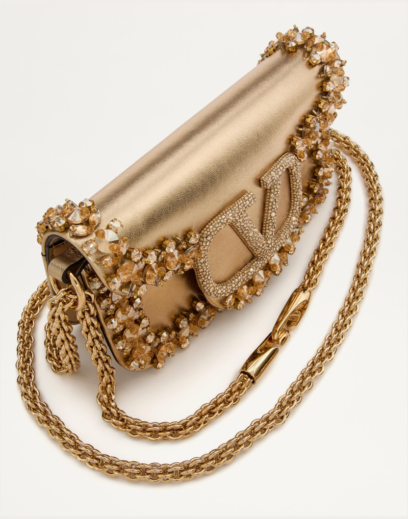 Valentino VALENTINO GARAVANI VALENTINO GARAVANI LOCÒ SMALL EMBROIDERED SHOULDER BAG outlook