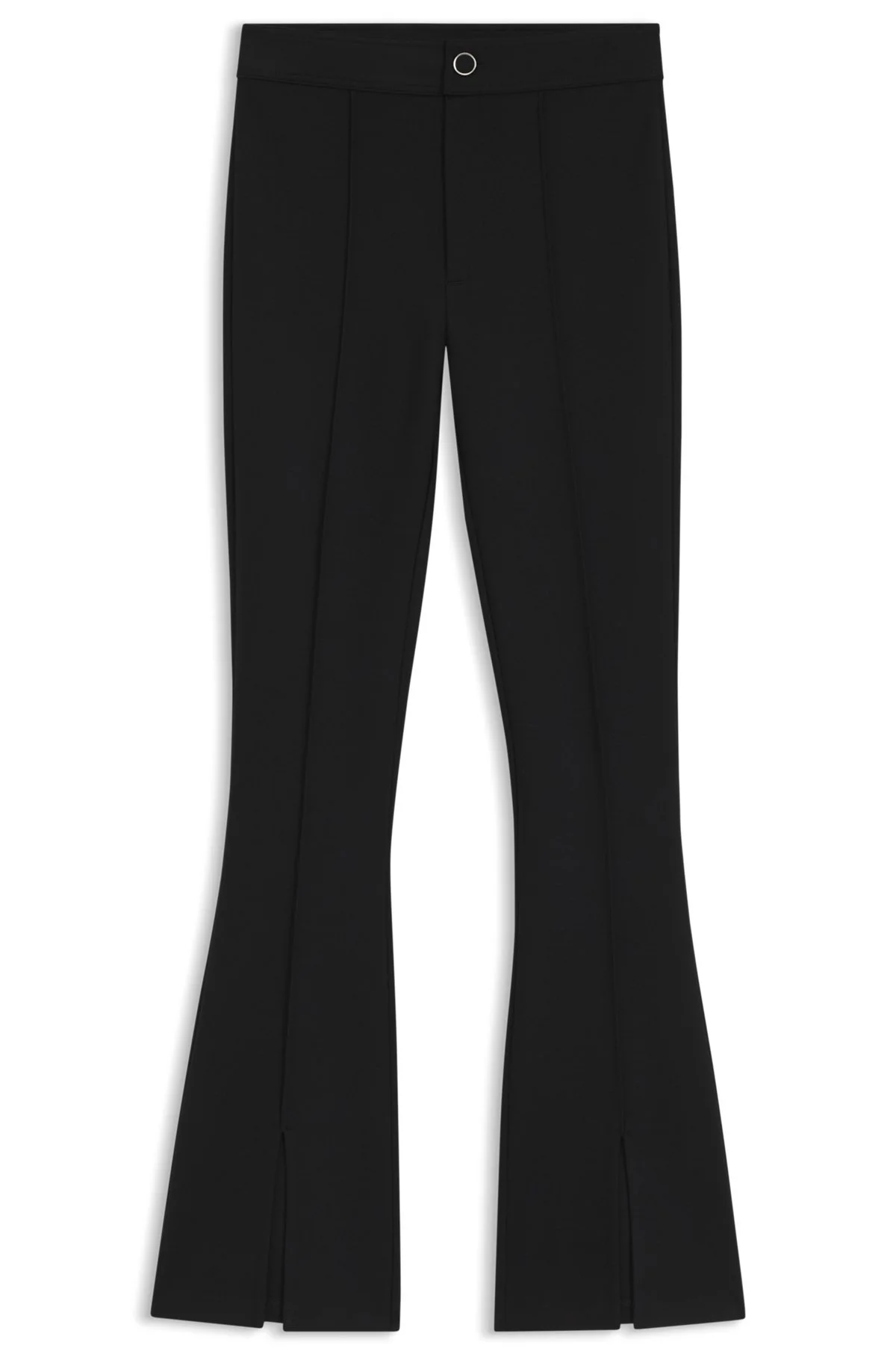 FLARED-FIT PANTS WITH FRONT SLITS - 1