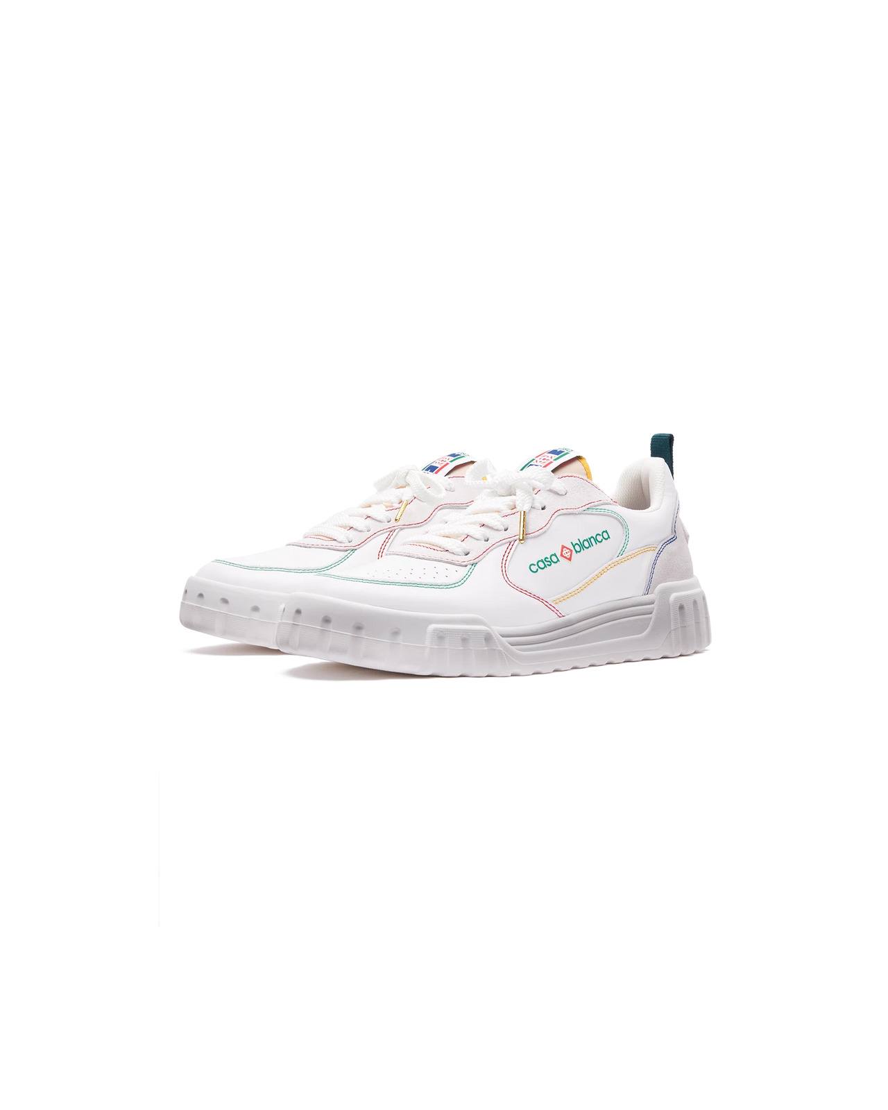 Womens Court White & Multicolour Sneakers | Casablanca Paris - 5