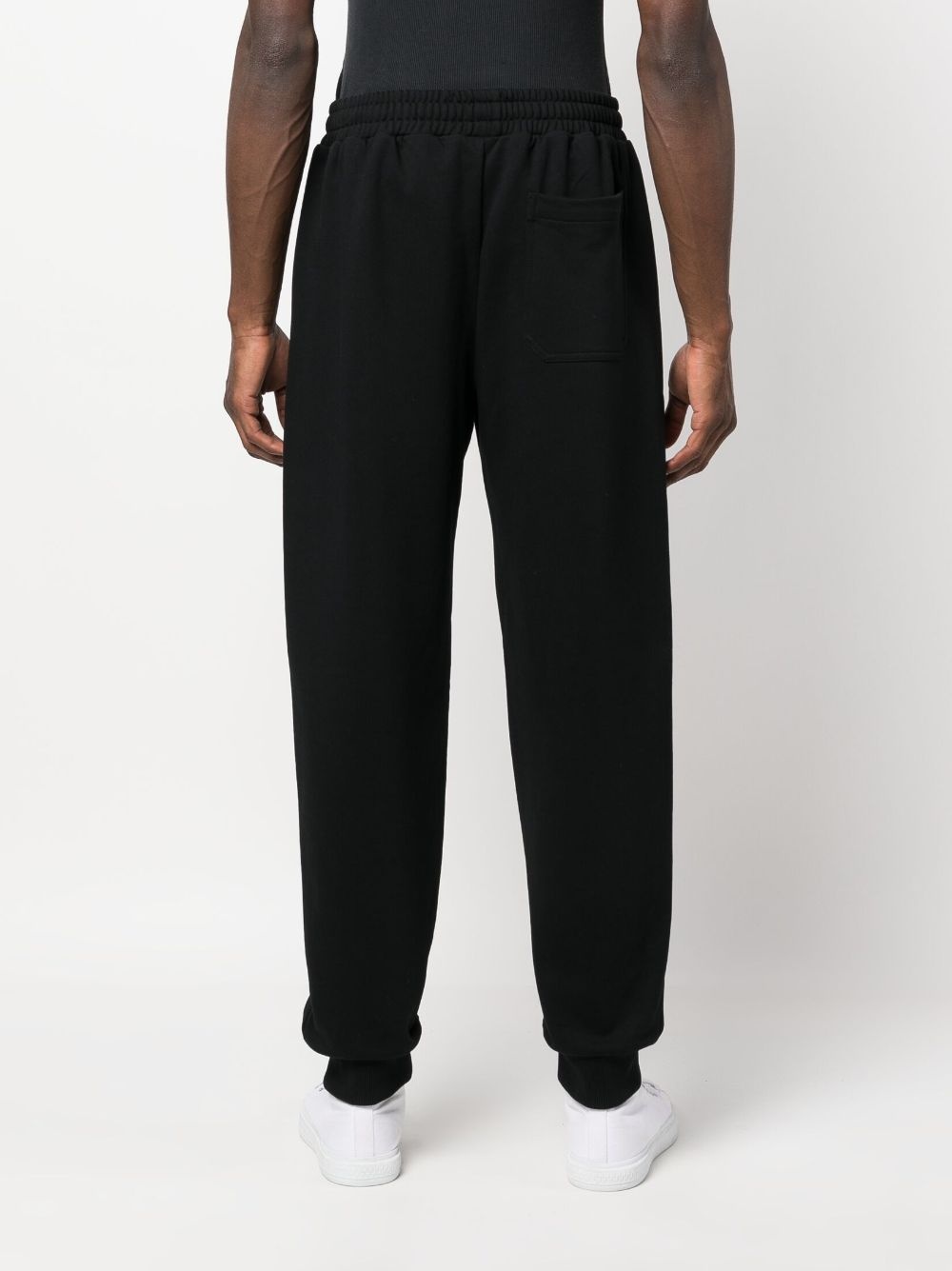 logo-print cotton track pants - 4