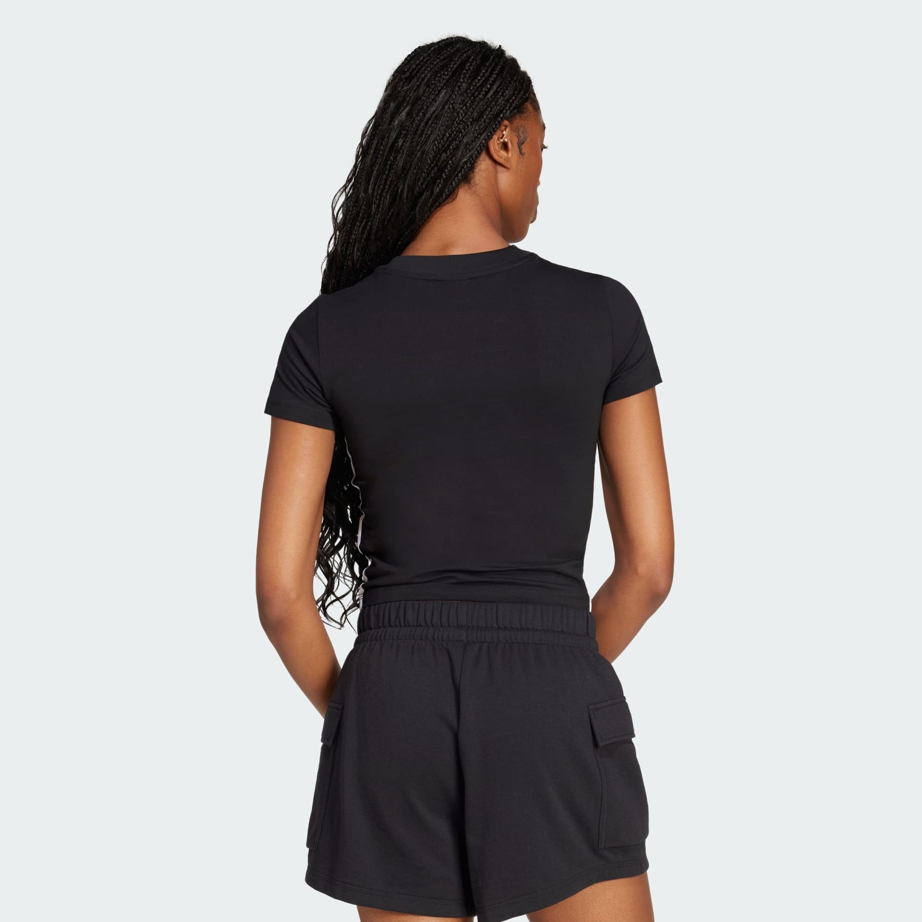 Essentials 3-Stripes Slim Baby Tee - 3