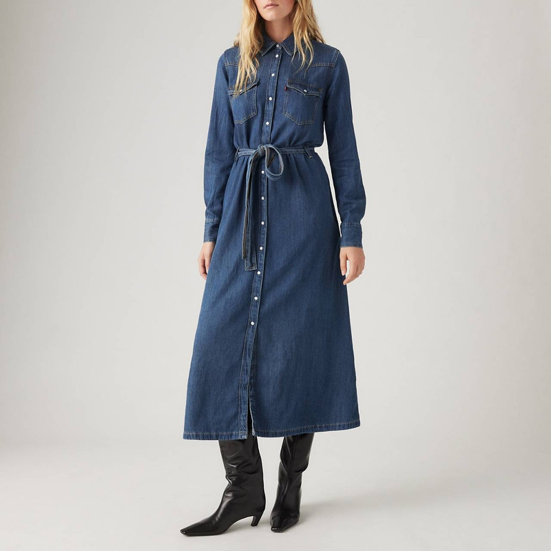 QUINNEY DENIM DRESS 5