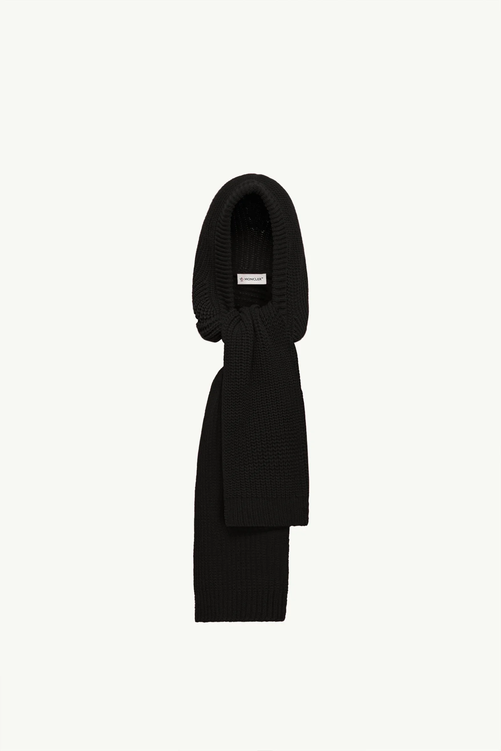 Wool & Cashmere Blend Hooded Scarf - 1