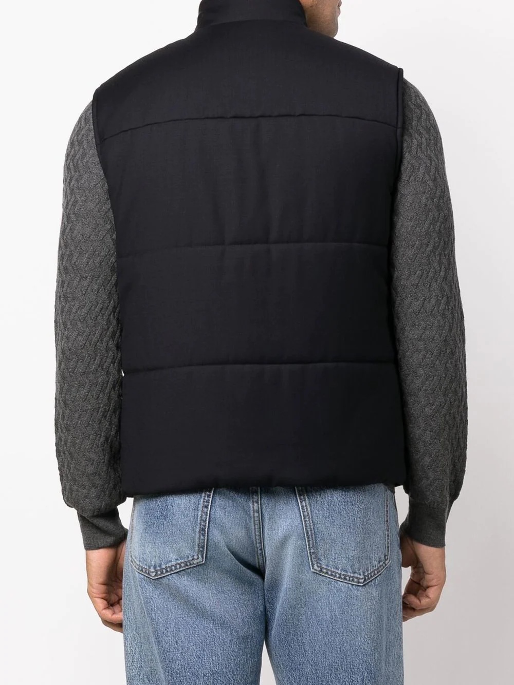 zipped padded gilet - 4