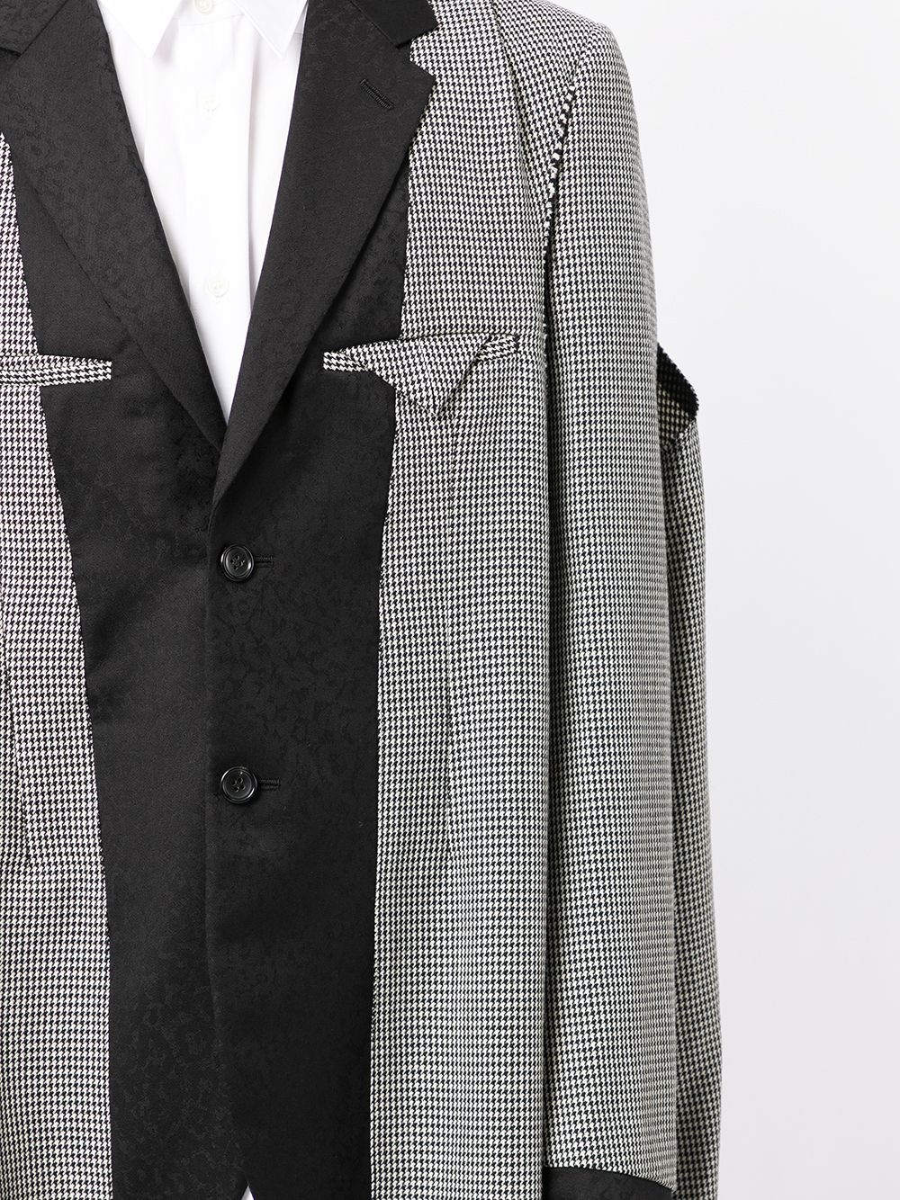 layered-panel long-line blazer - 5