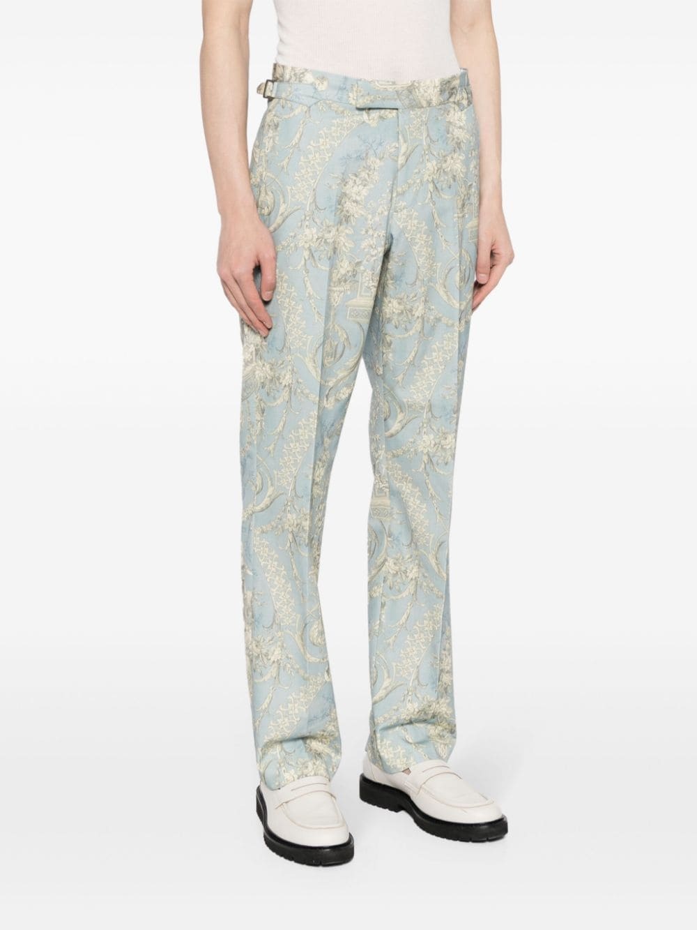 Sang Toile De Jouy-print trousers - 3