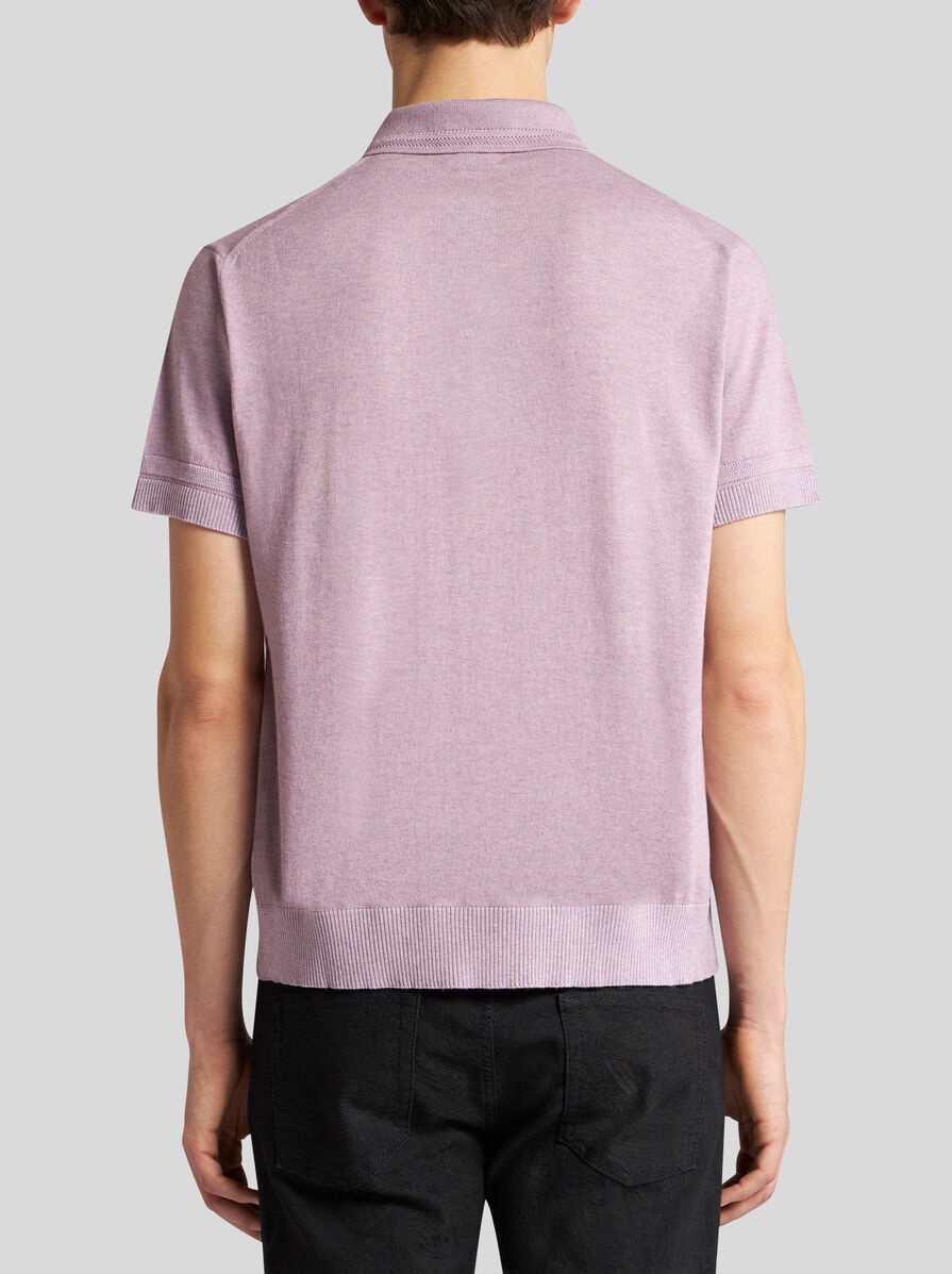 COTTON AND CASHMERE POLO SHIRT - 4