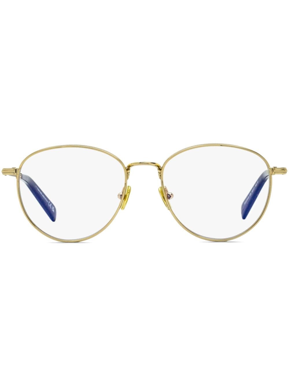 Blue Block round-frame glasses - 1