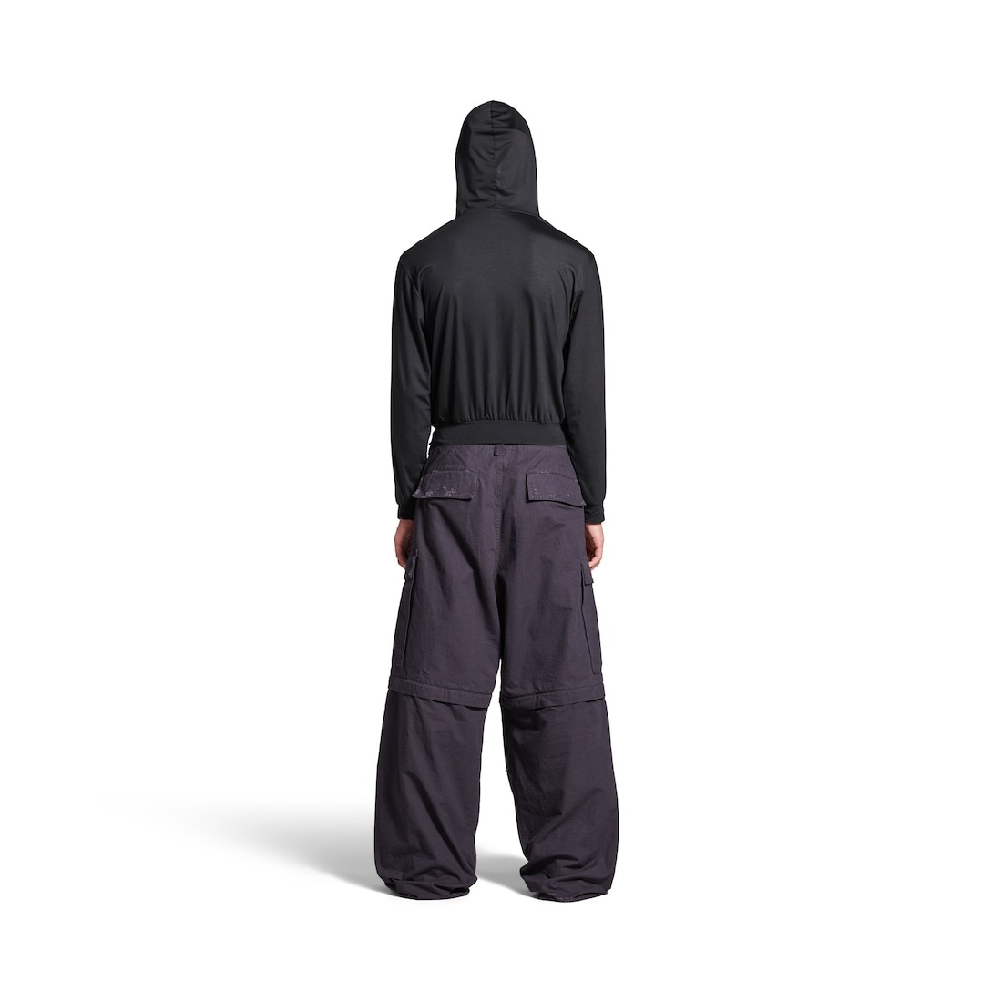 Men's Large Cargo Pants in Dark Blue - 4