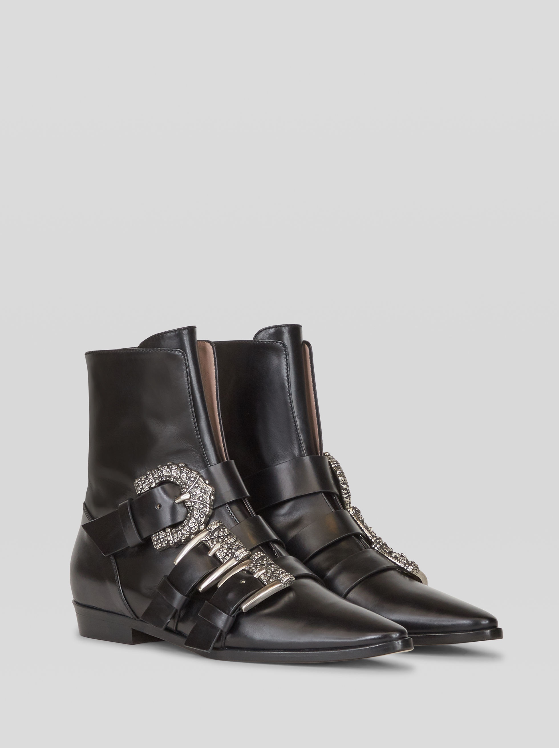 ANKLE BOOTS WITH JEWEL BUCKLES - 3