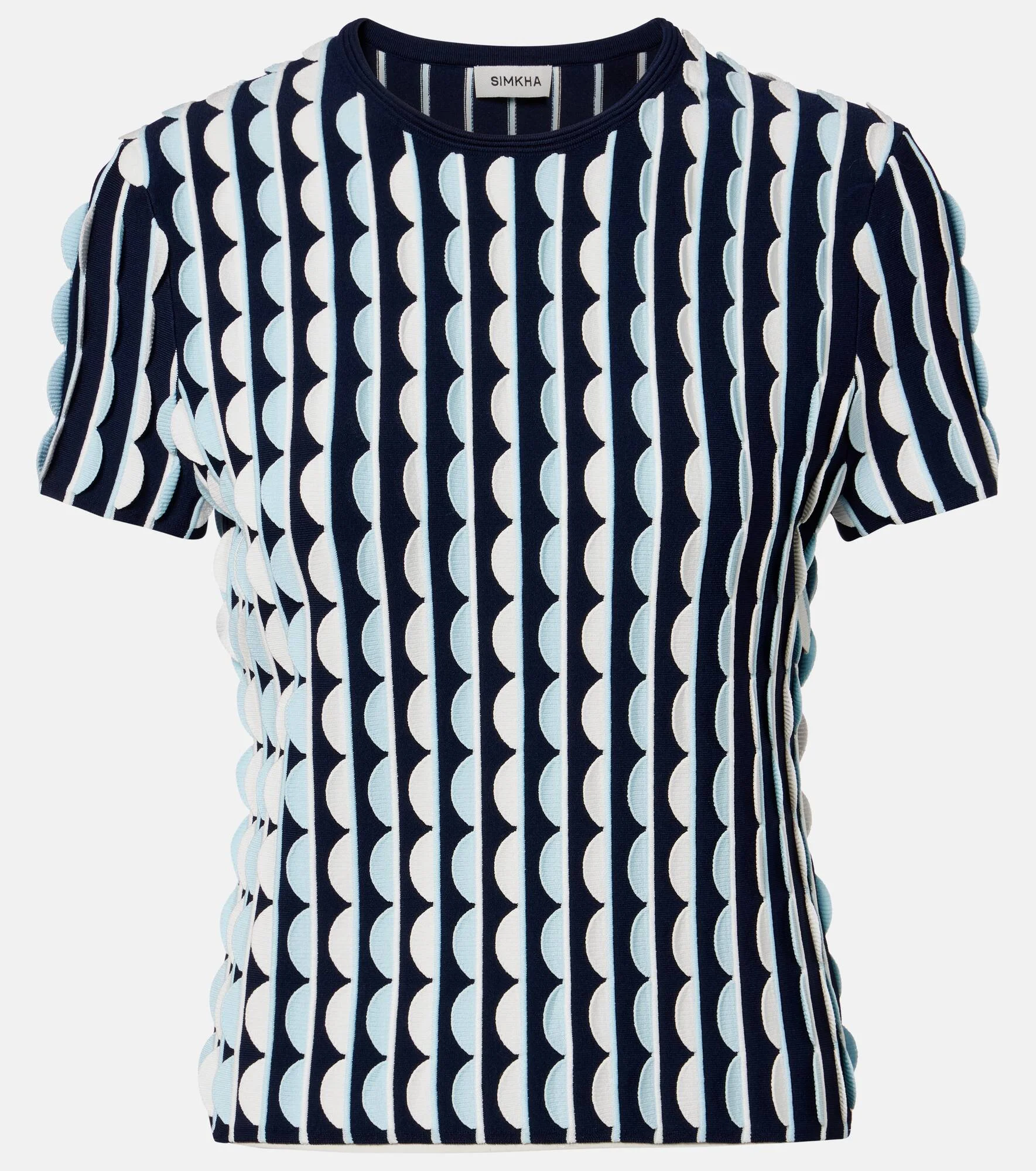 Kendra knitted scalloped top - 1