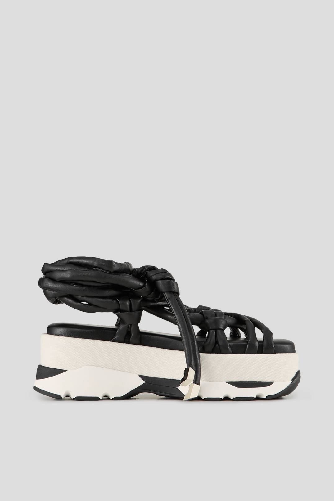 SARAGOSSA PLATFORM SANDALS IN BLACK - 2