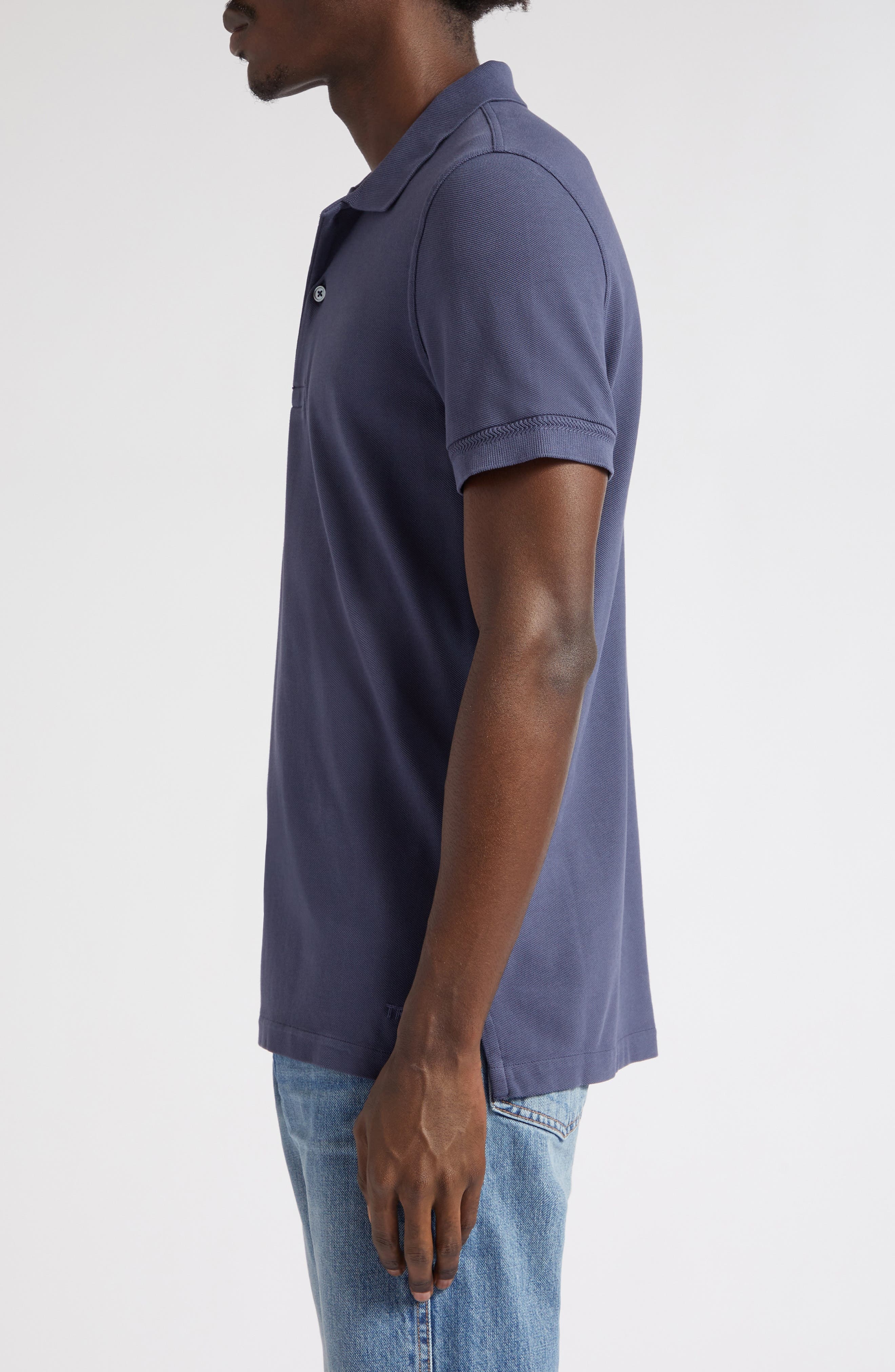 Short Sleeve Cotton Piqué Polo - 3