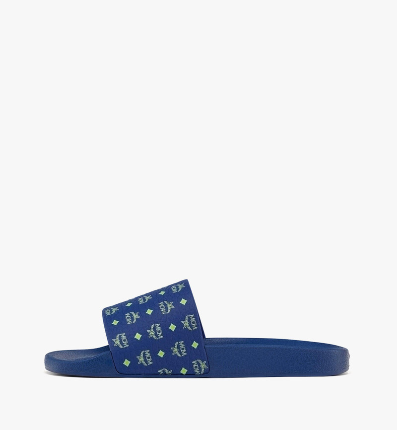 MCM Monogram Print Rubber Slides outlook