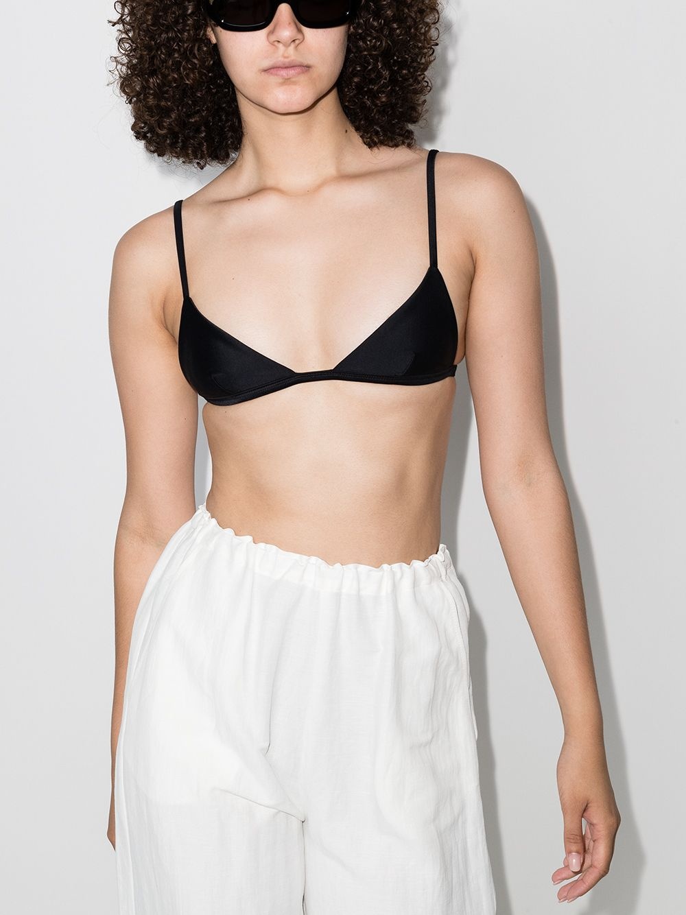 Petite triangle-cup bikini top - 5