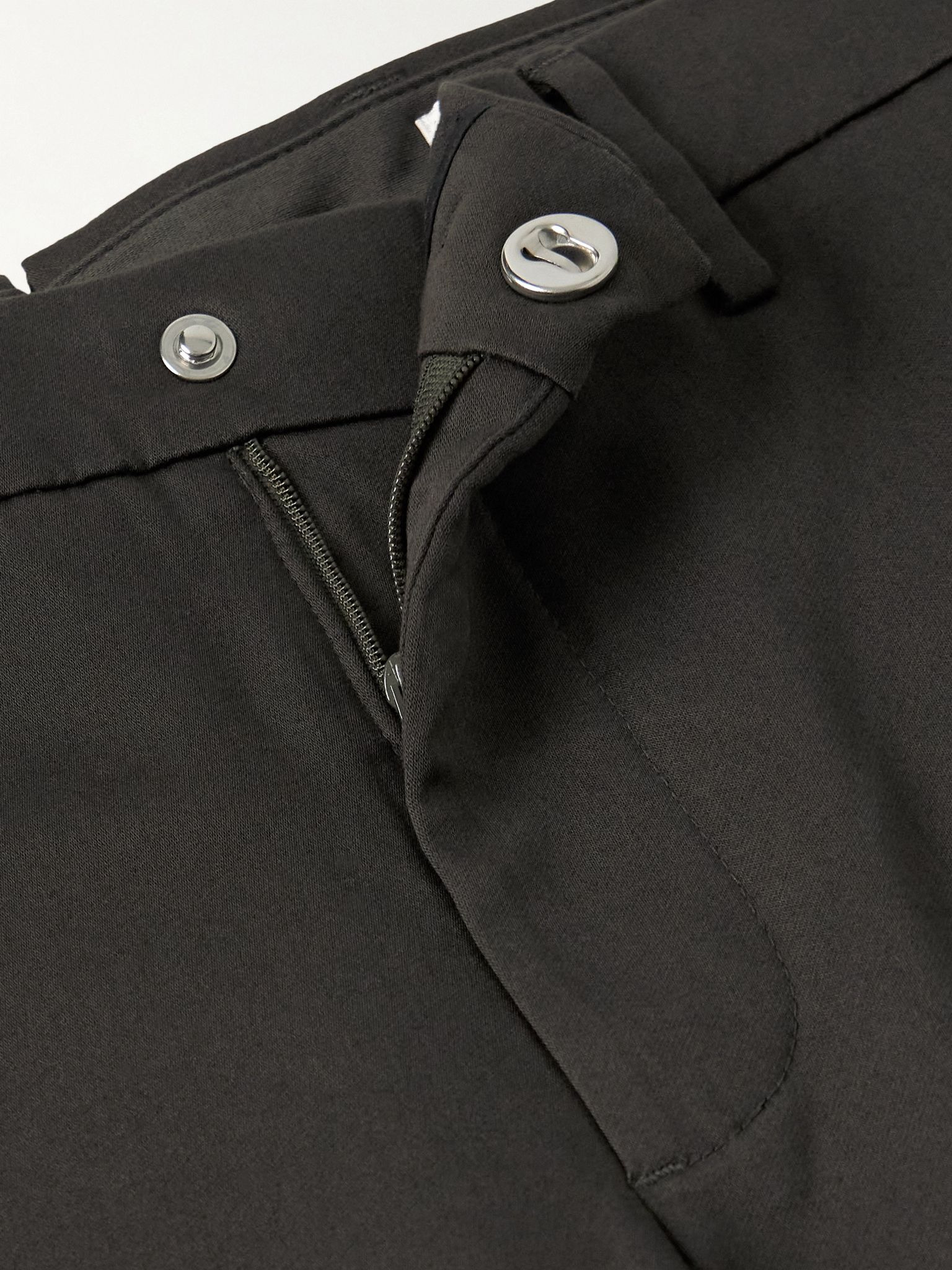 Theo 1420 Tapered Organic Cotton-Blend Twill Chinos Army green - 6