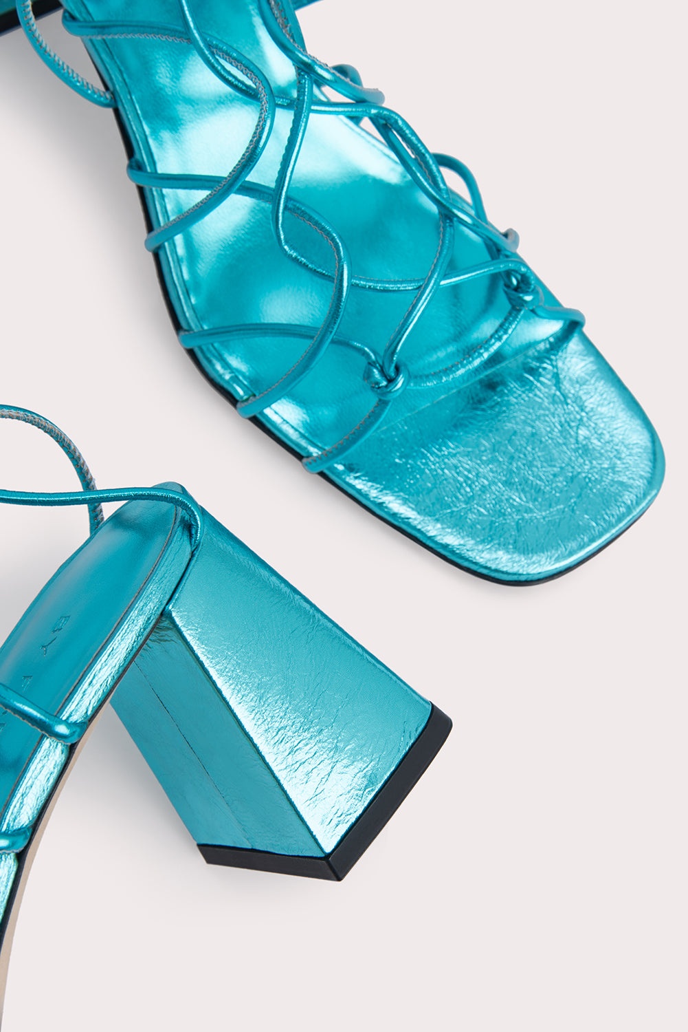 Alexander Aquamarine Metallic Leather - 4