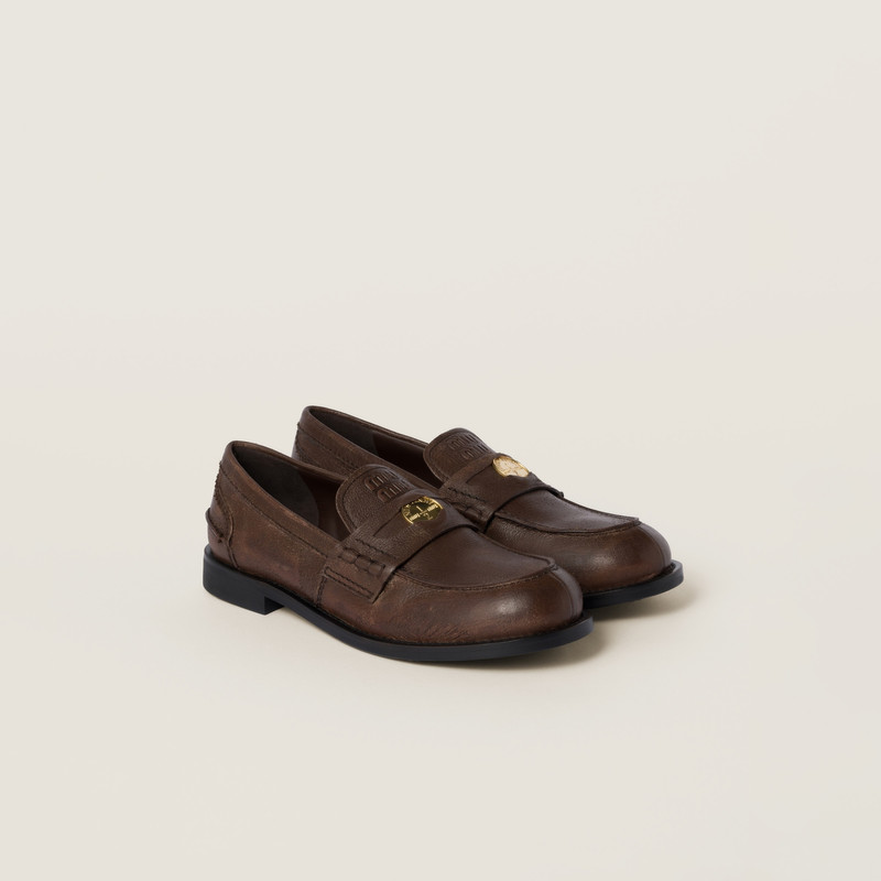 Calfskin penny loafers 1