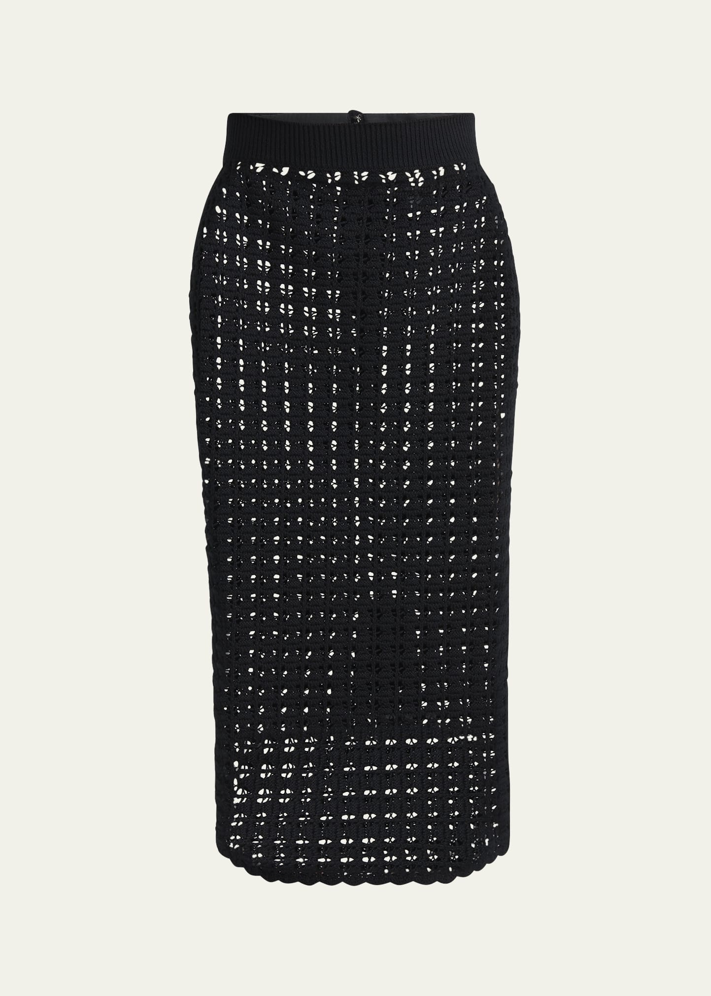 Crochet Pencil Midi Skirt - 1