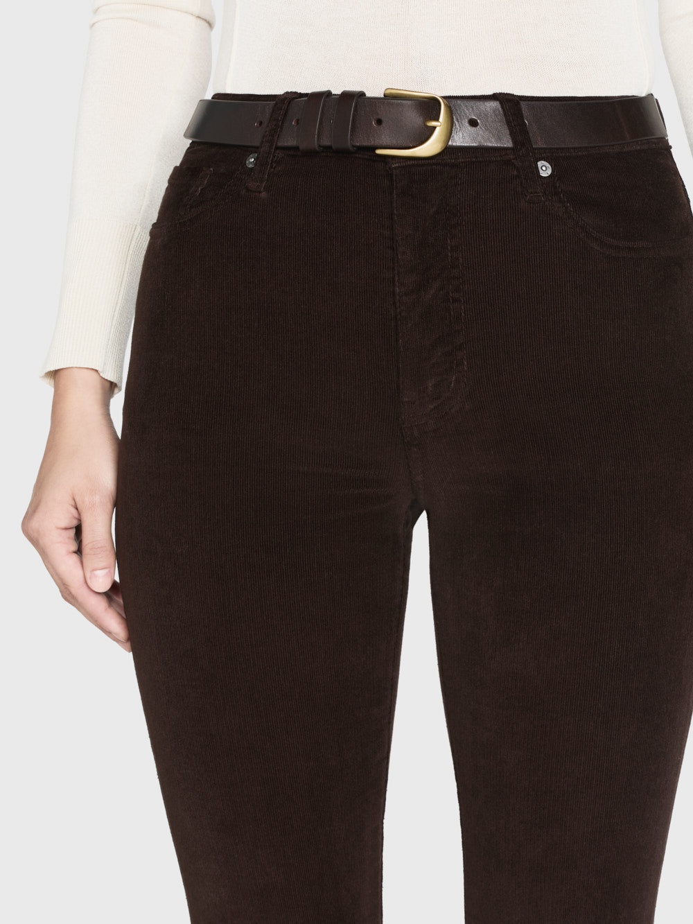 Le Easy Flare Corduroy in Espresso - 6