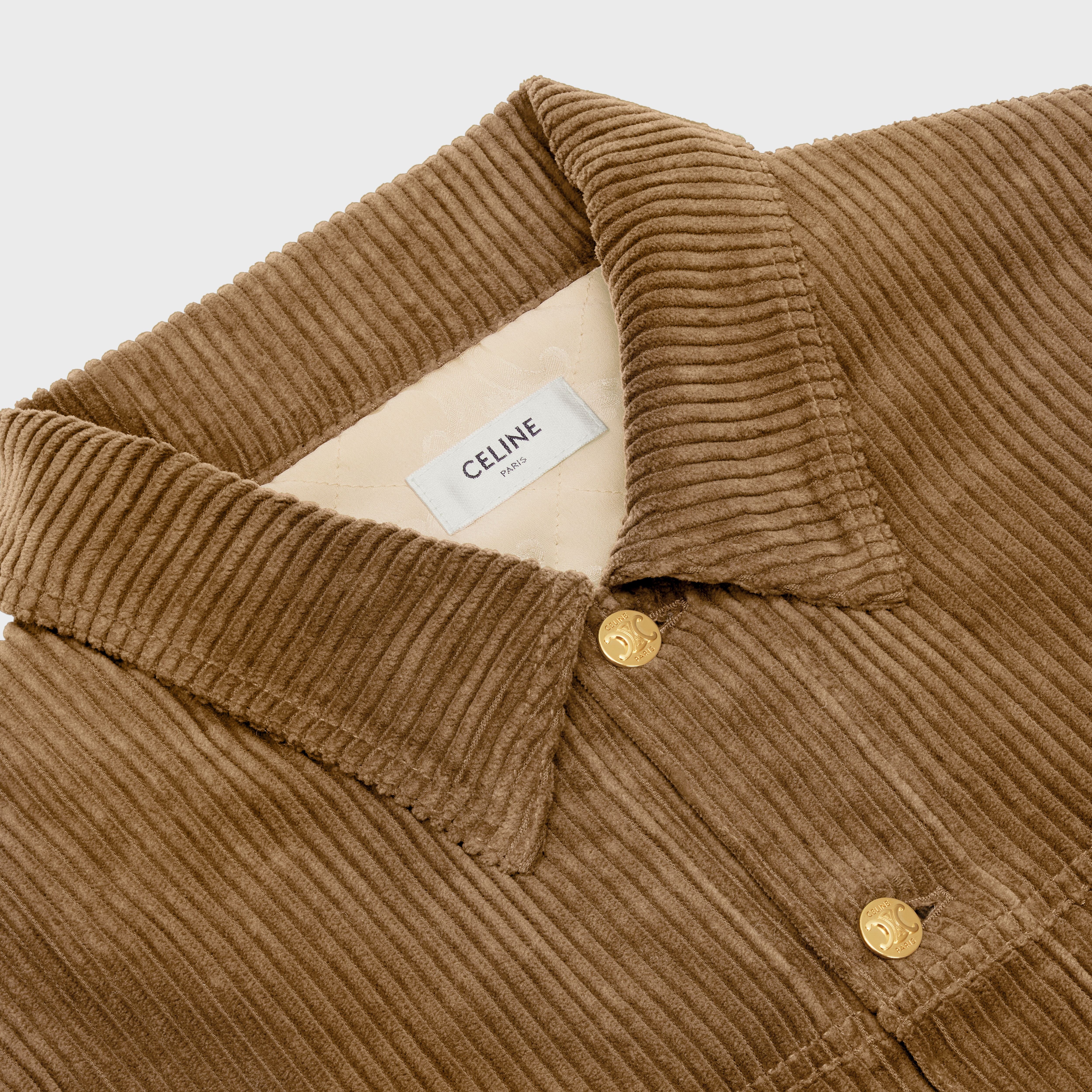 LONG TRUCKER JACKET IN CORDUROY - 3