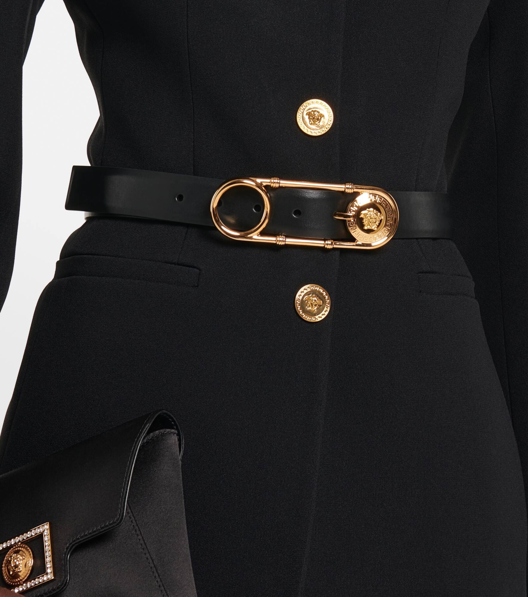 Safety Pin leather belt - 2