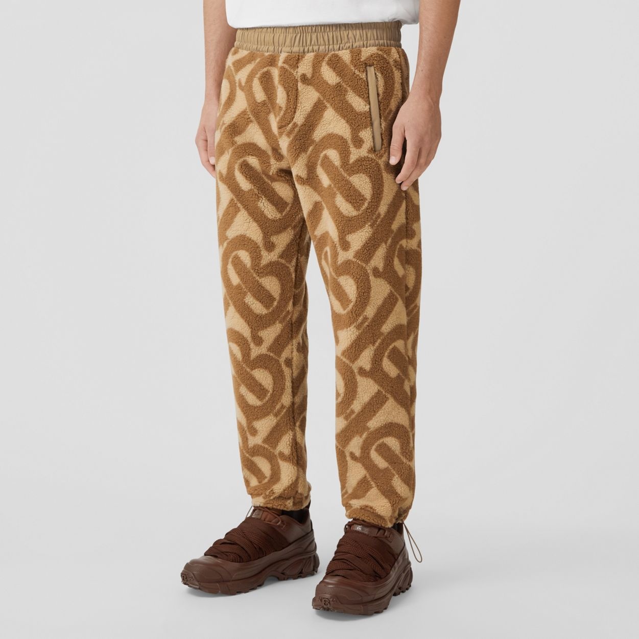 Monogram Fleece Jacquard Jogging Pants - 5